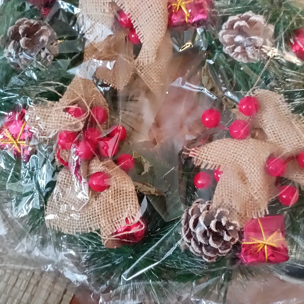 Festive Green and Red Holiday Wreaths